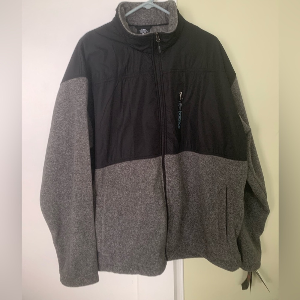 men’s new balance new with tags 4x fleece jacket